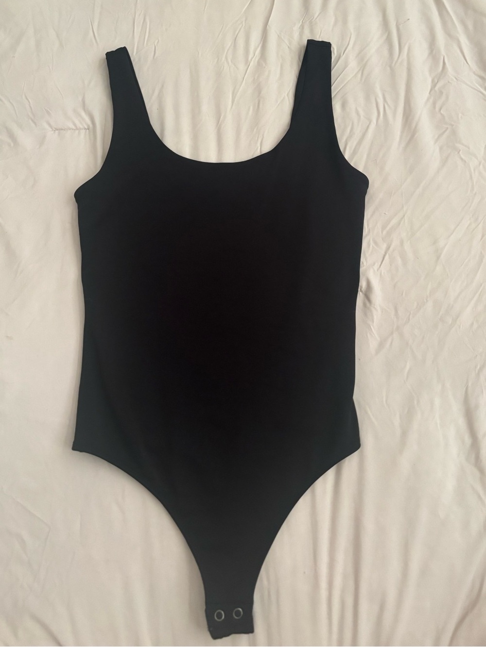 Express Black Scoop Neck One-Piece Bodysuit